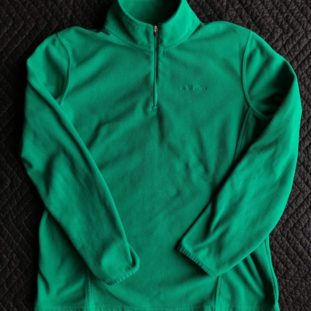 Eddie Bauer Fleece Zip Up Green Large